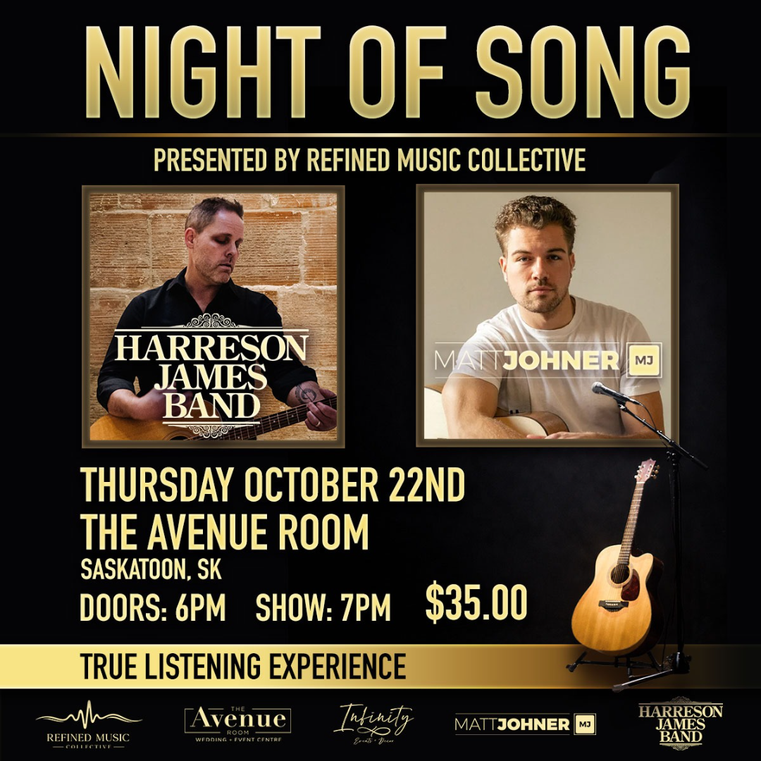 Night of Song - Featuring Harreson James Band with Special Guest Matt Johner